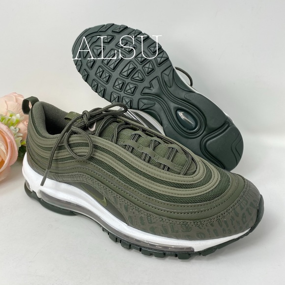 Nike Air Max 97 LX Cargo Khaki Leather W AUTHENTIC - Picture 4 of 8